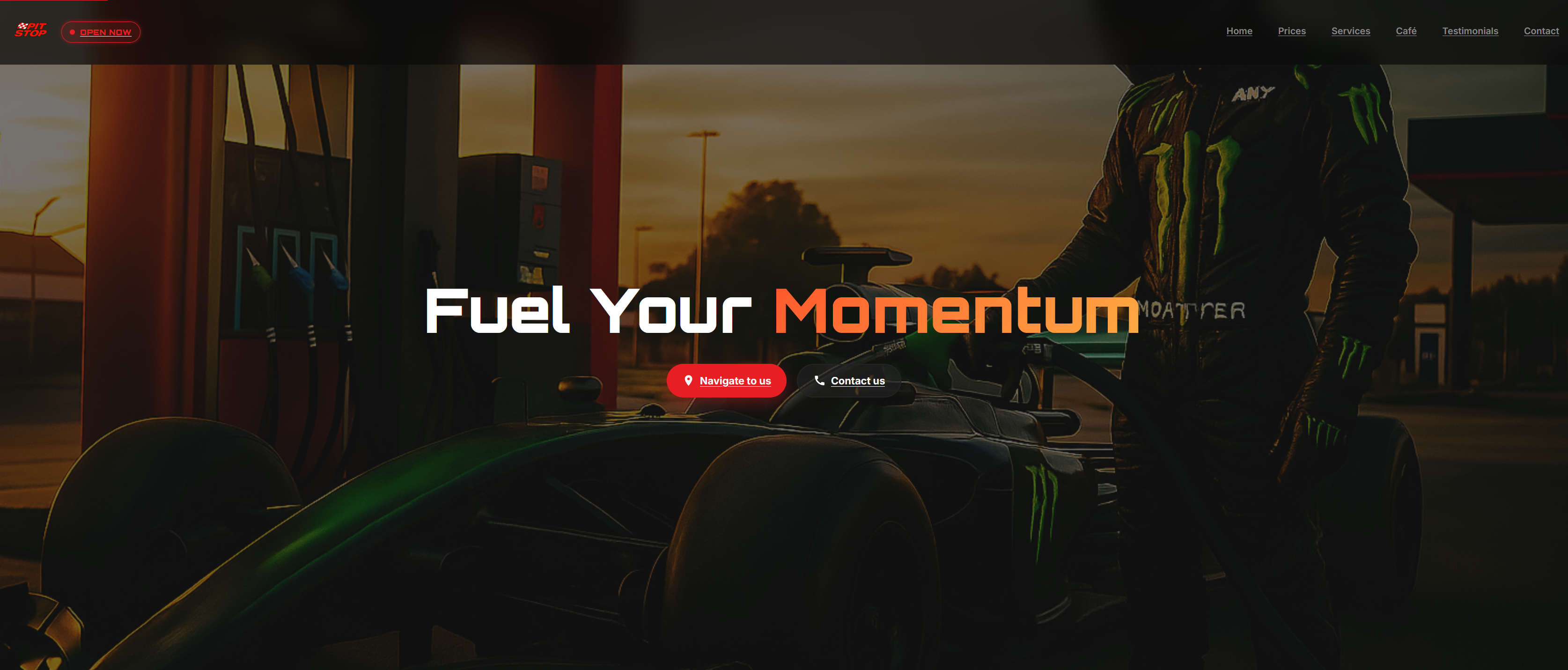Pit Stop website preview